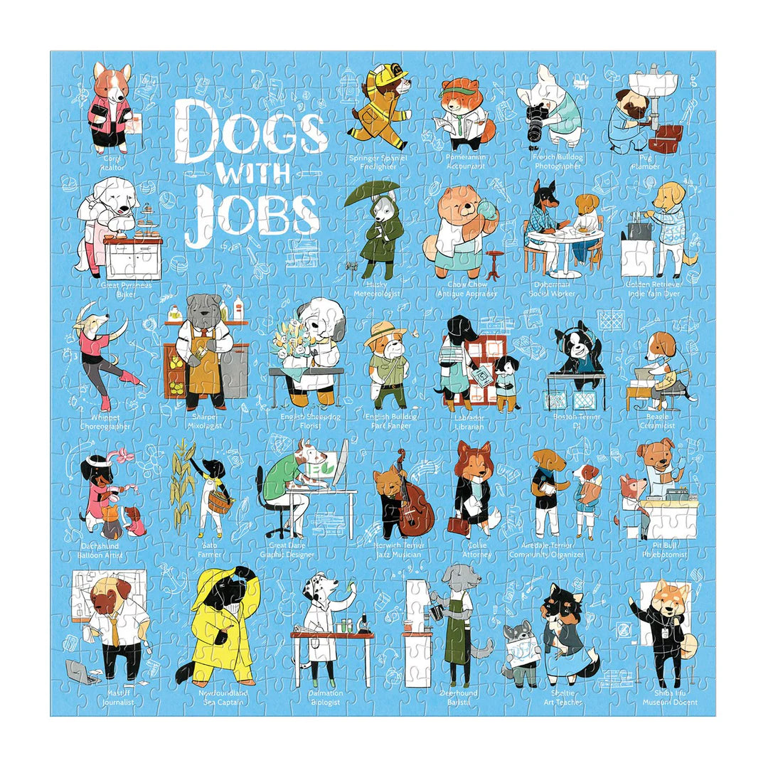 GALISON Dogs With Jobs 500 Piece Puzzle
