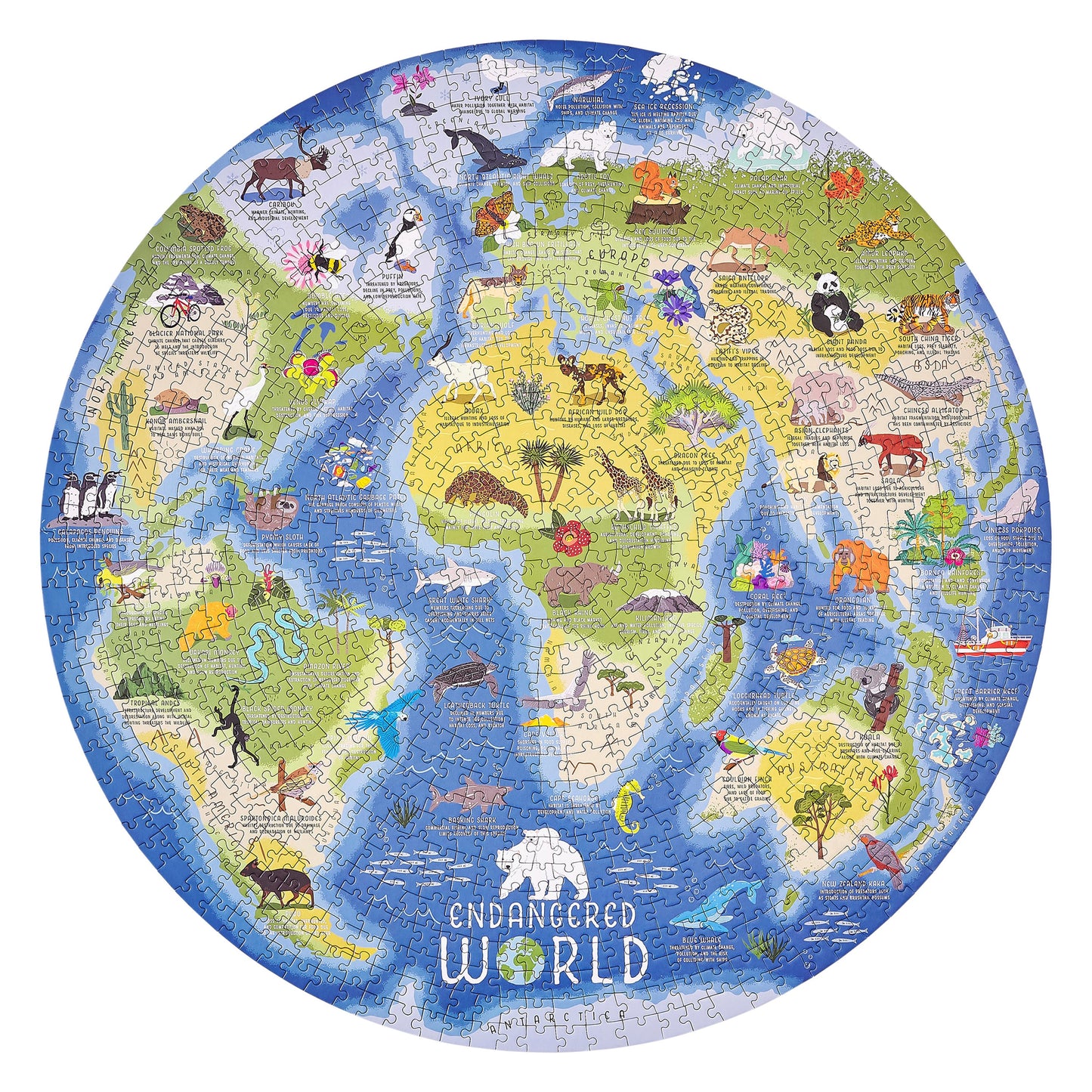 RIDLEY'S Endangered World 1000 Piece Jigsaw Puzzle