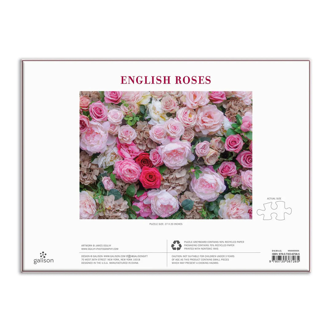 GALISON English Roses 1000 Piece Puzzle