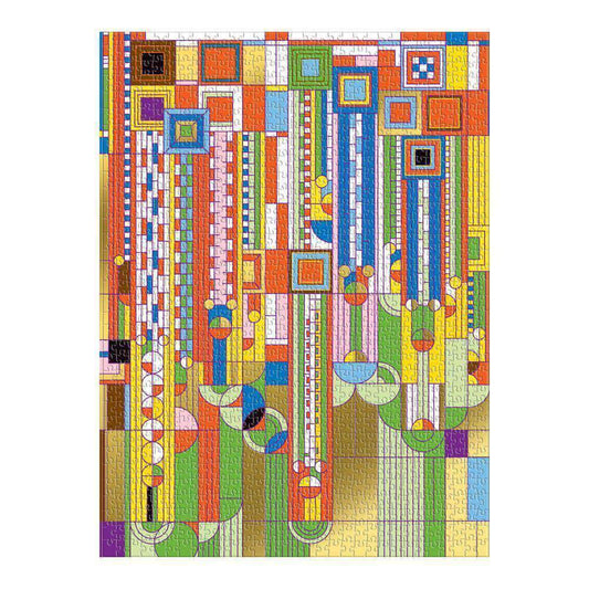 GALISON Frank Lloyd Wright Saguaro Cactus And Forms Foil Stamped 1000 Pc Puzzle