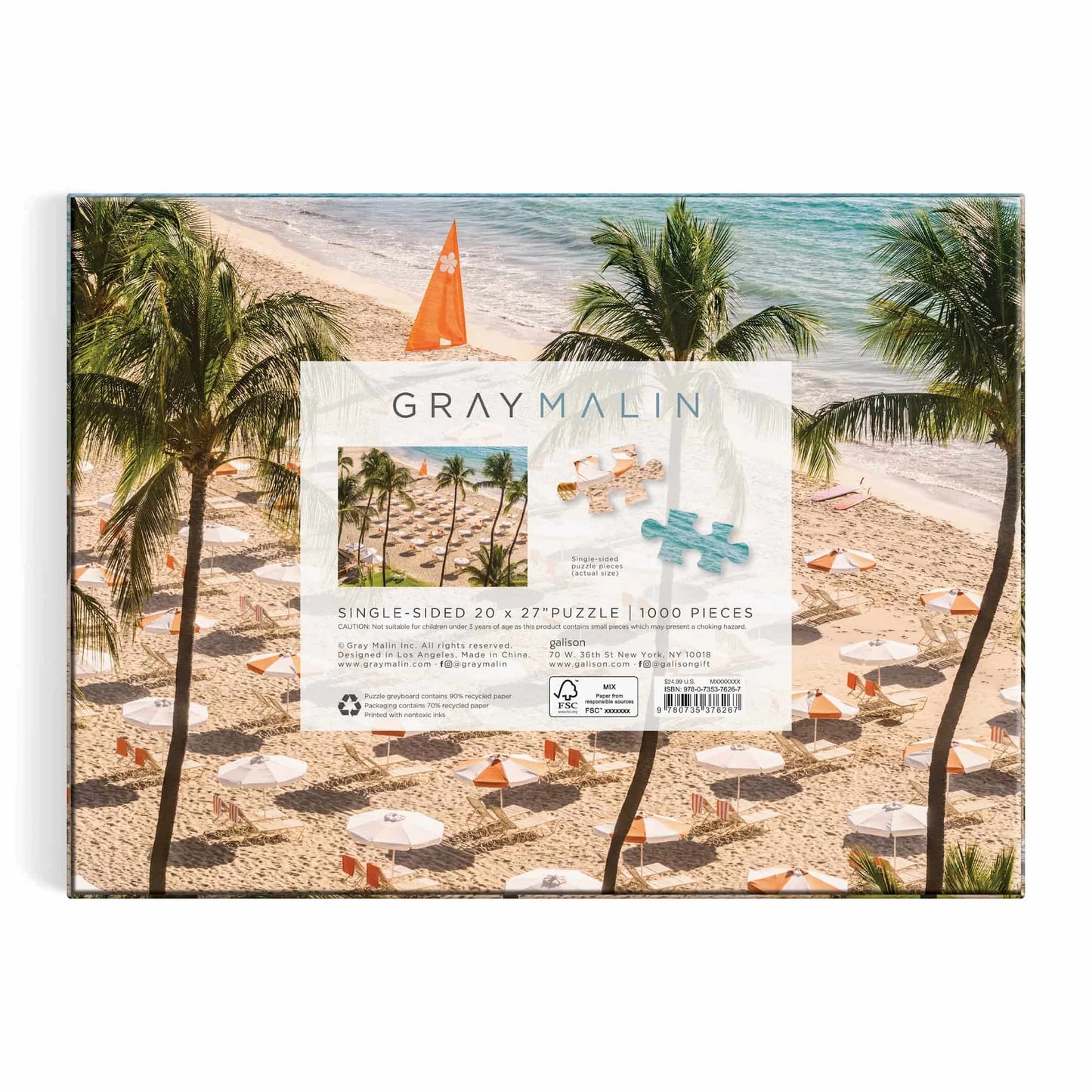 GALISON Gray Malin The Beach Club 1000 Piece Puzzle