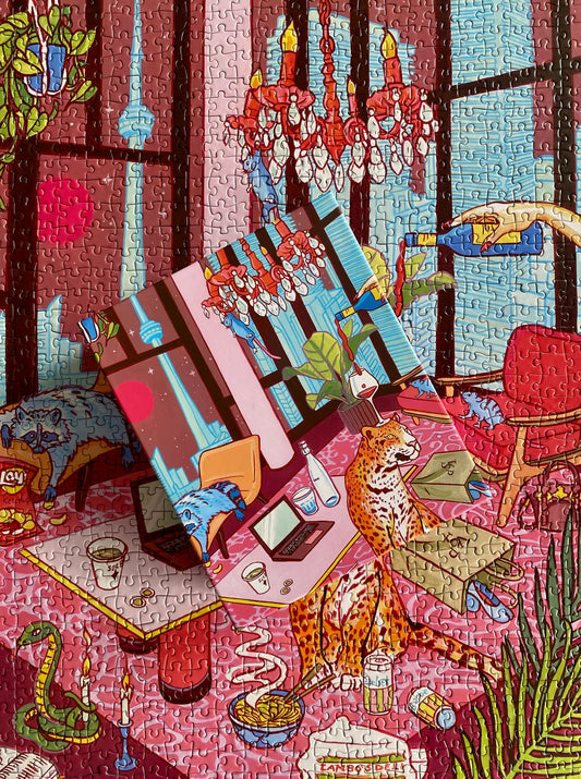 MANGO PUZZLES Just a girl in Toronto | 1000-piece Puzzle for Adults | Artwork by Jules Monson