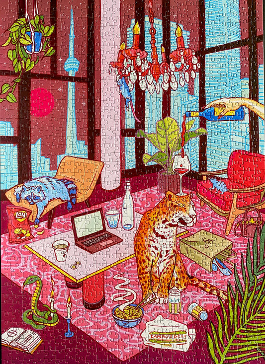 MANGO PUZZLES Just a girl in Toronto | 1000-piece Puzzle for Adults | Artwork by Jules Monson