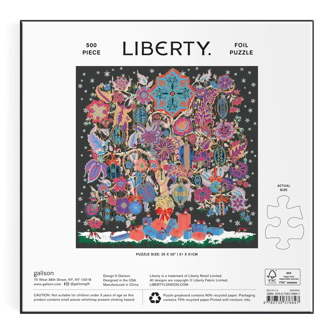 GALISON Liberty Christmas Tree of Life 500 Piece Foil Puzzle