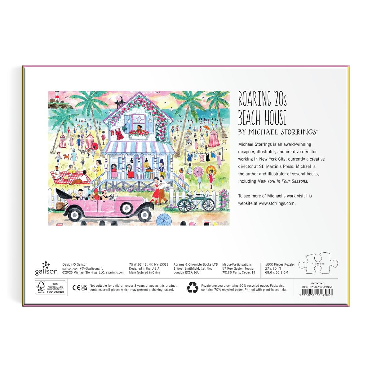 GALISON Michael Storrings Roaring 20s Beach House 1000 Piece Puzzle