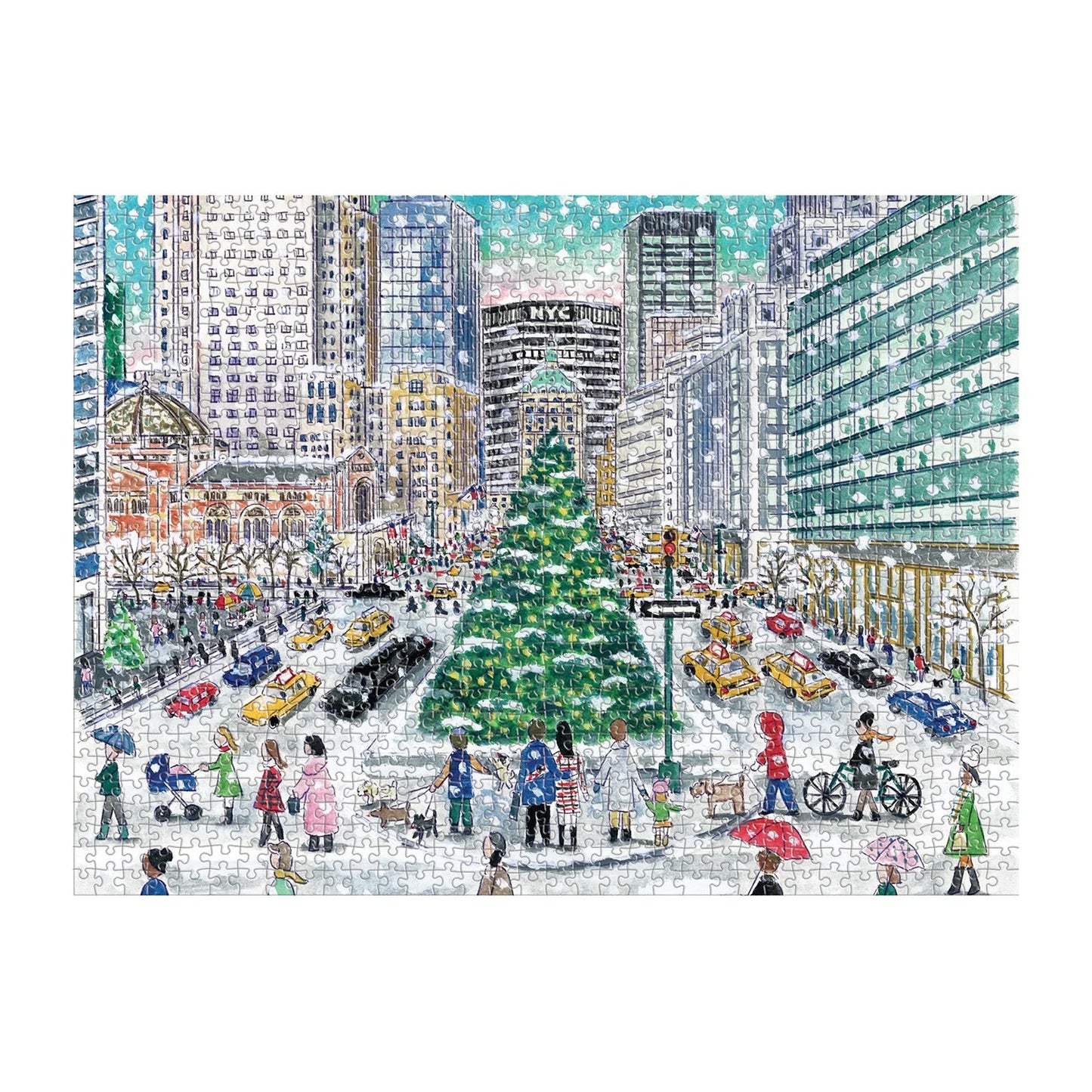 GALISON Michael Storrings Snowfall on Park Avenue 1000 Piece Puzzle