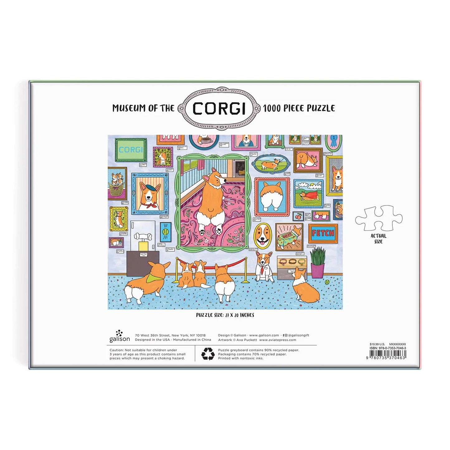 GALISON Museum of the Corgi 1000 Piece Puzzle