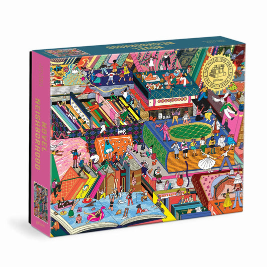 GALISON Novel Neighborhood 1000 Piece Foil Puzzle