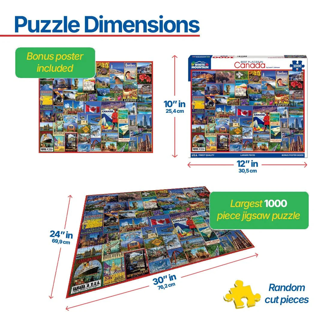 WHITE MOUNTAIN  Best Places in Canada (1317pz) 1000 PCS