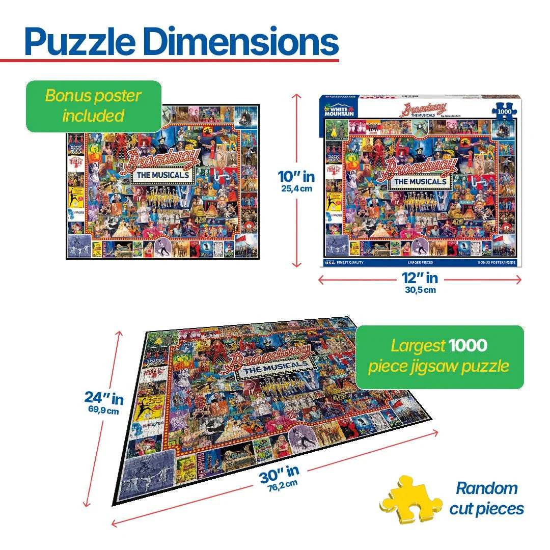 WHITE MOUNTAIN Broadway (1094pz) 1000 PCS