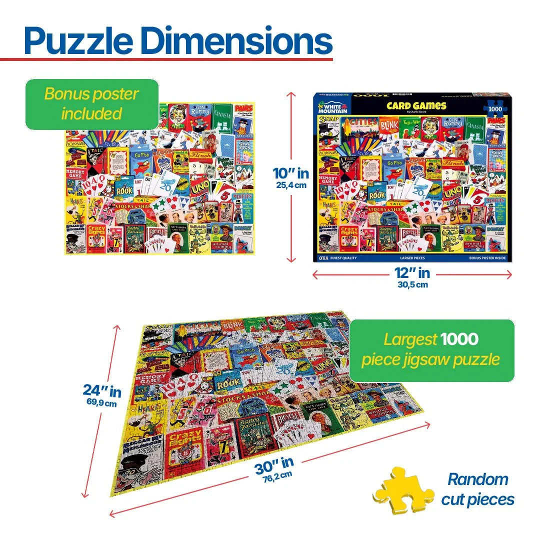 WHITE MOUNTAIN Card Games (2017pz) 1000 PCS