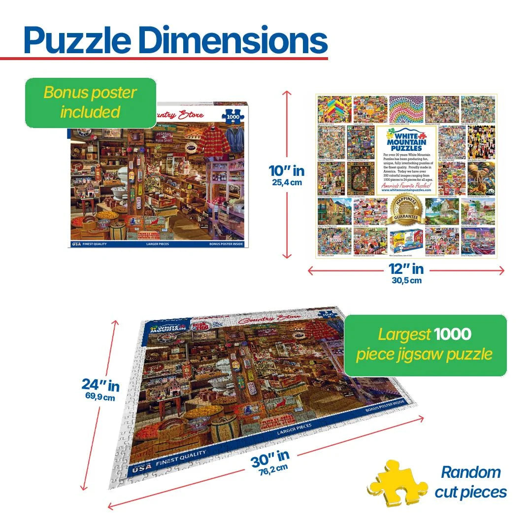 WHITE MOUNTAIN Country Store - Seek & Find (1393pz) 1000 PCS