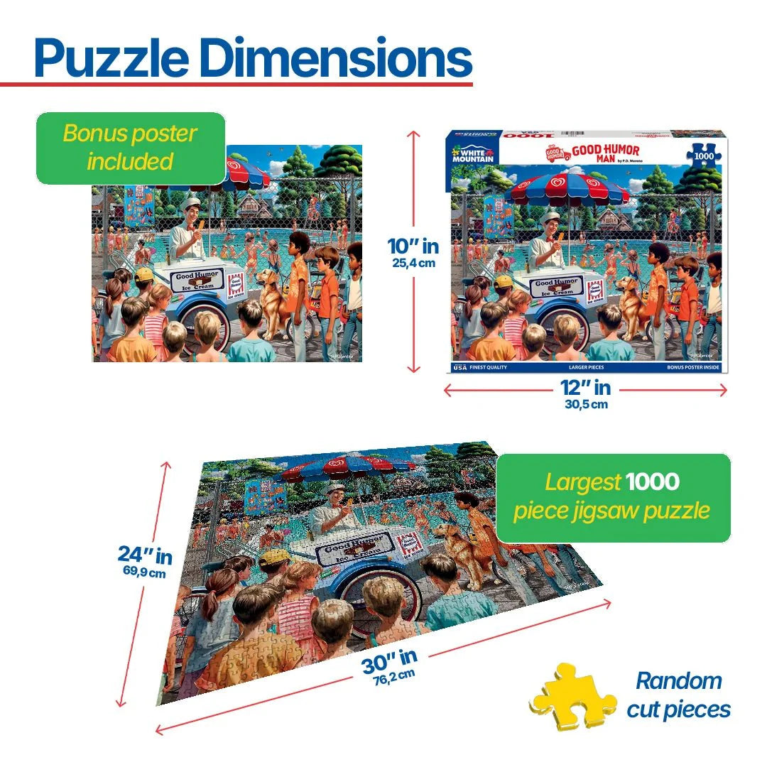 WHITE MOUNTAIN Good Humor Man (1945pz)  1000 PCS