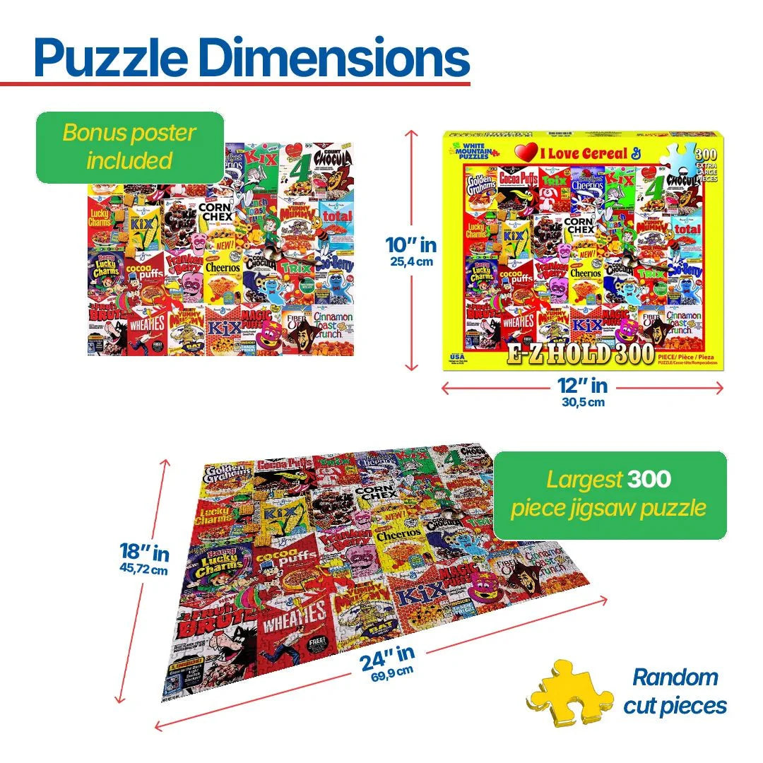WHITE MOUNTAIN I Love Cereal (1301pz) 300 PCS