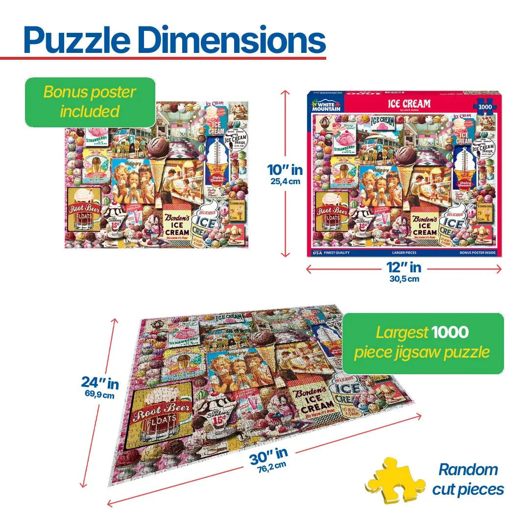 WHITE MOUNTAIN Ice Cream (2026pz) 1000 PCS