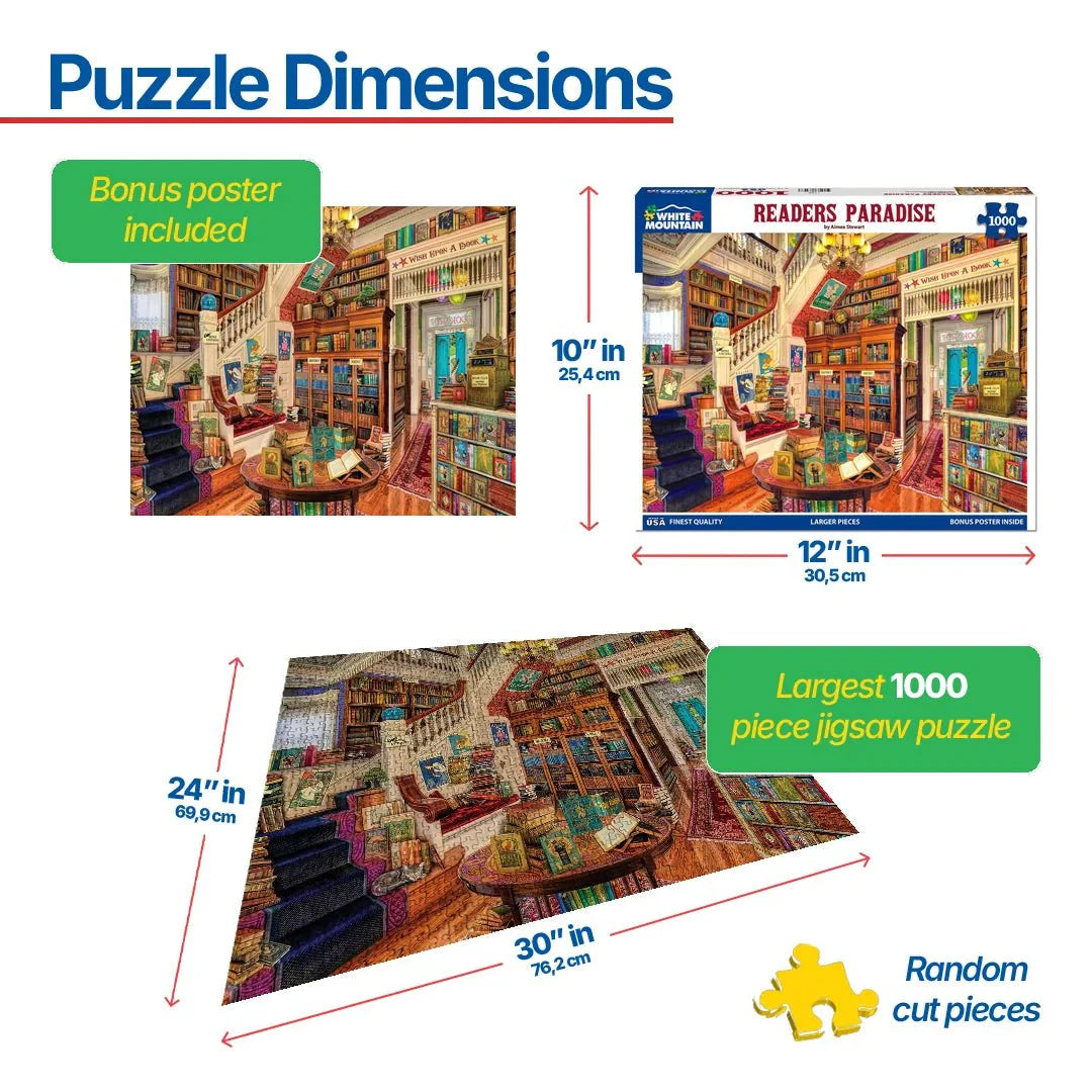 WHITE MOUNTAIN Readers Paradise (1244pz) 1000 PCS