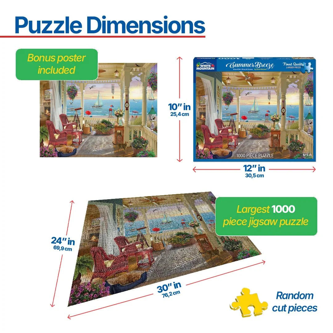 WHITE MOUNTAIN Summer Breeze (1596pz) 1000 PCS