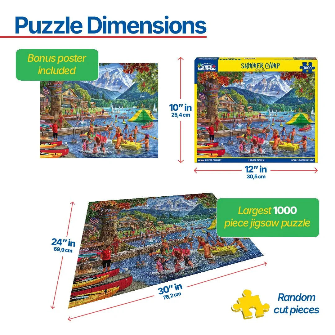 WHITE MOUNTAIN Summer Camp (2028pz) 1000 PCS