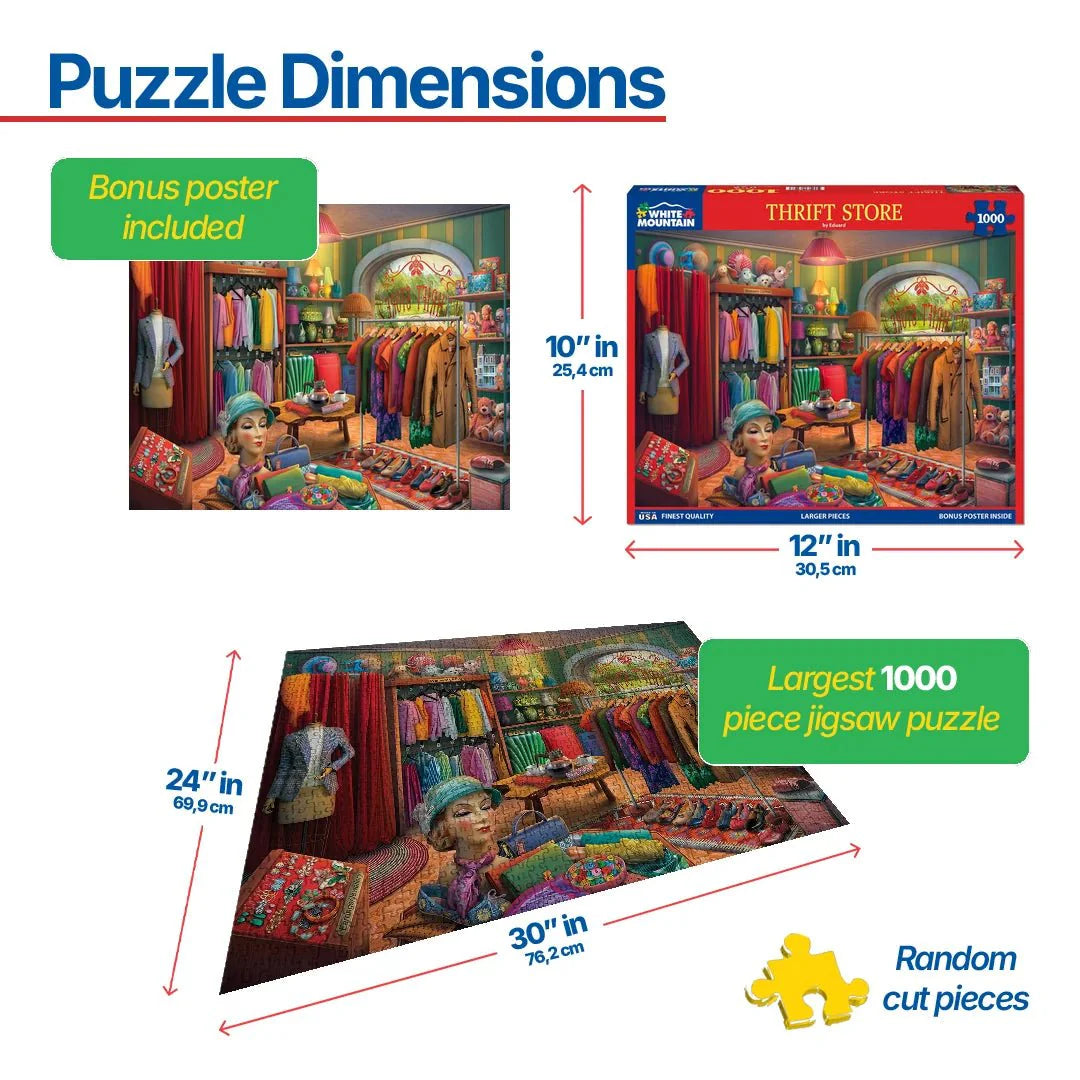 WHITE MOUNTAIN Thrift Store (2012pz) 1000 PCS