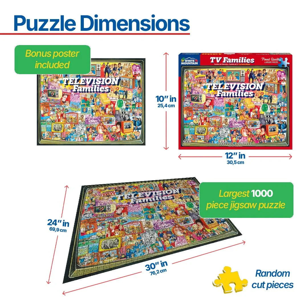 WHITE MOUNTAIN TV Families (1124pz) 1000 PCS