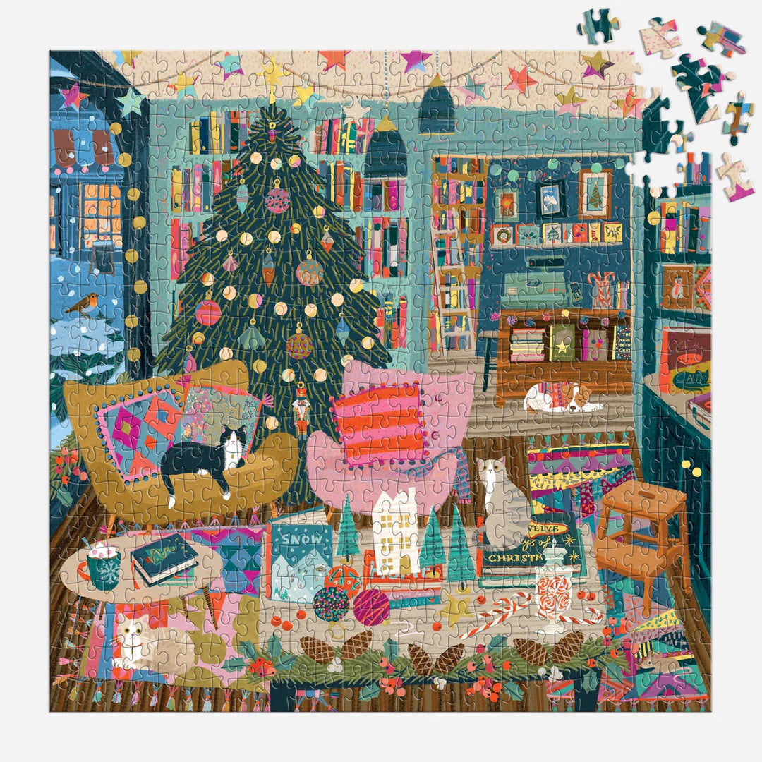 GALISON Season's Readings 500 Piece Foil Puzzle