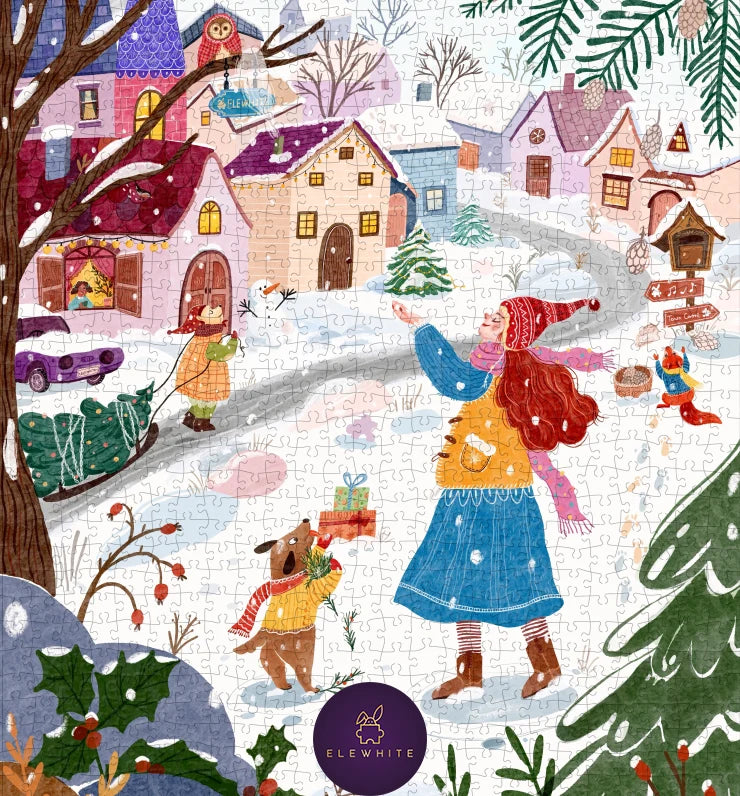 ELEWHITE, Snowfall Symphony, 1000 PCS