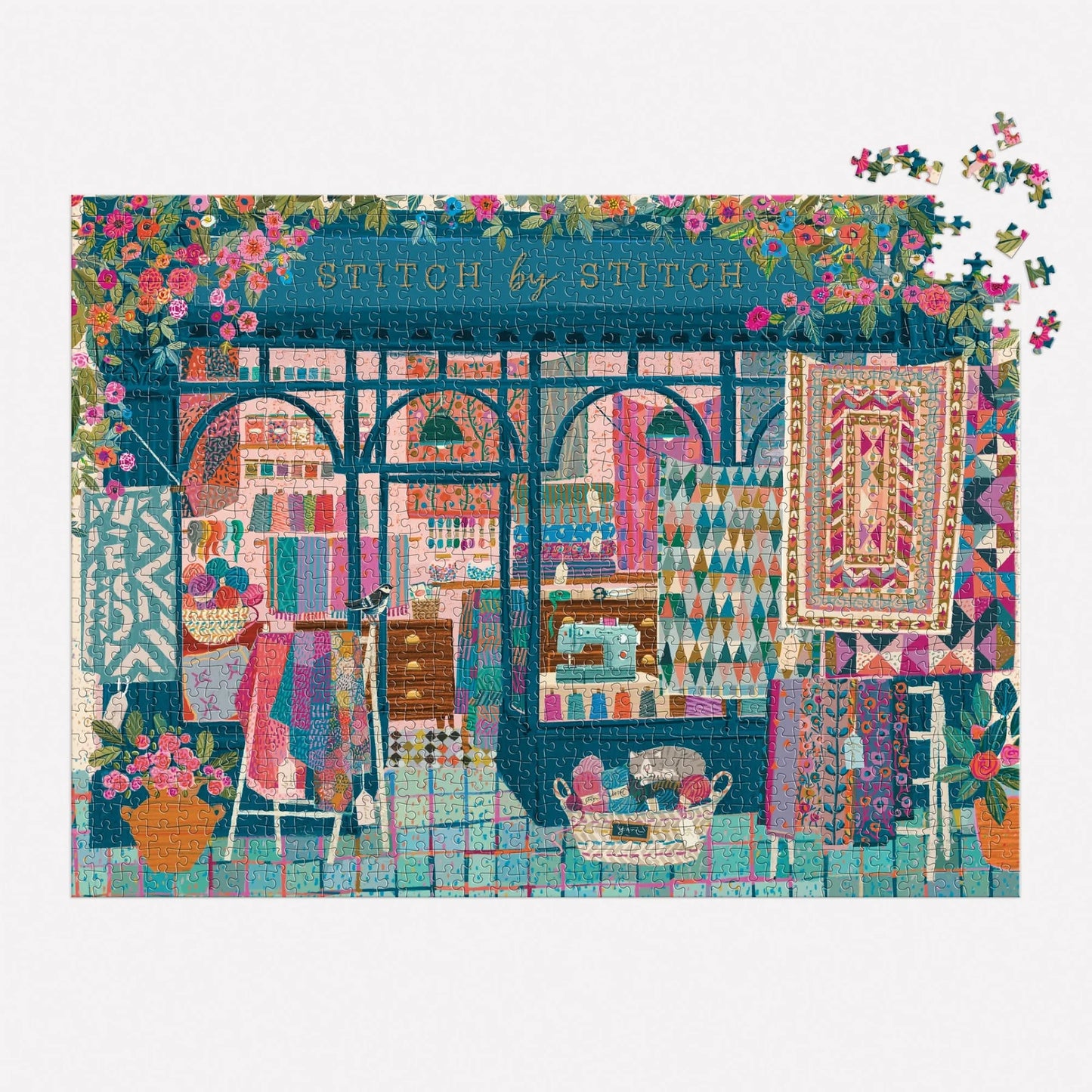 GALISON Stitch by Stitch 1000 Piece Puzzle