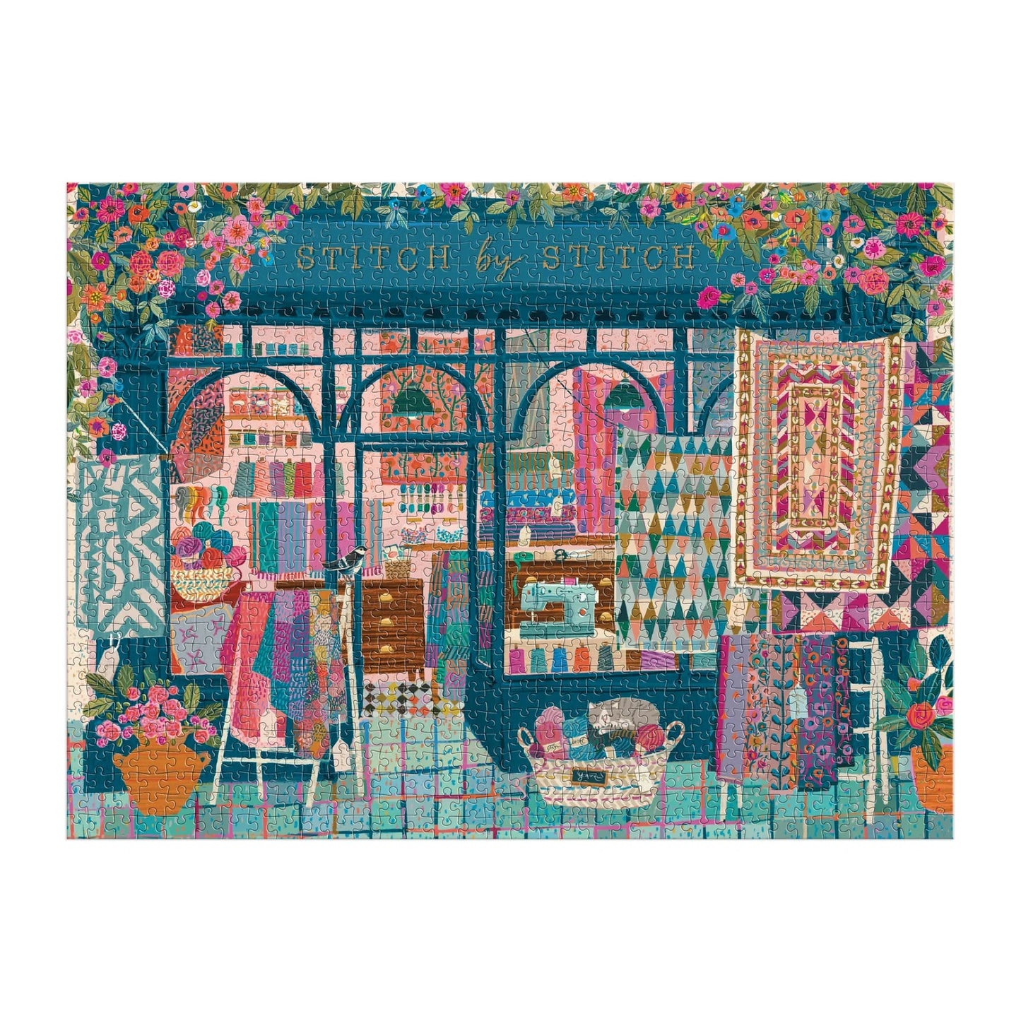 GALISON Stitch by Stitch 1000 Piece Puzzle