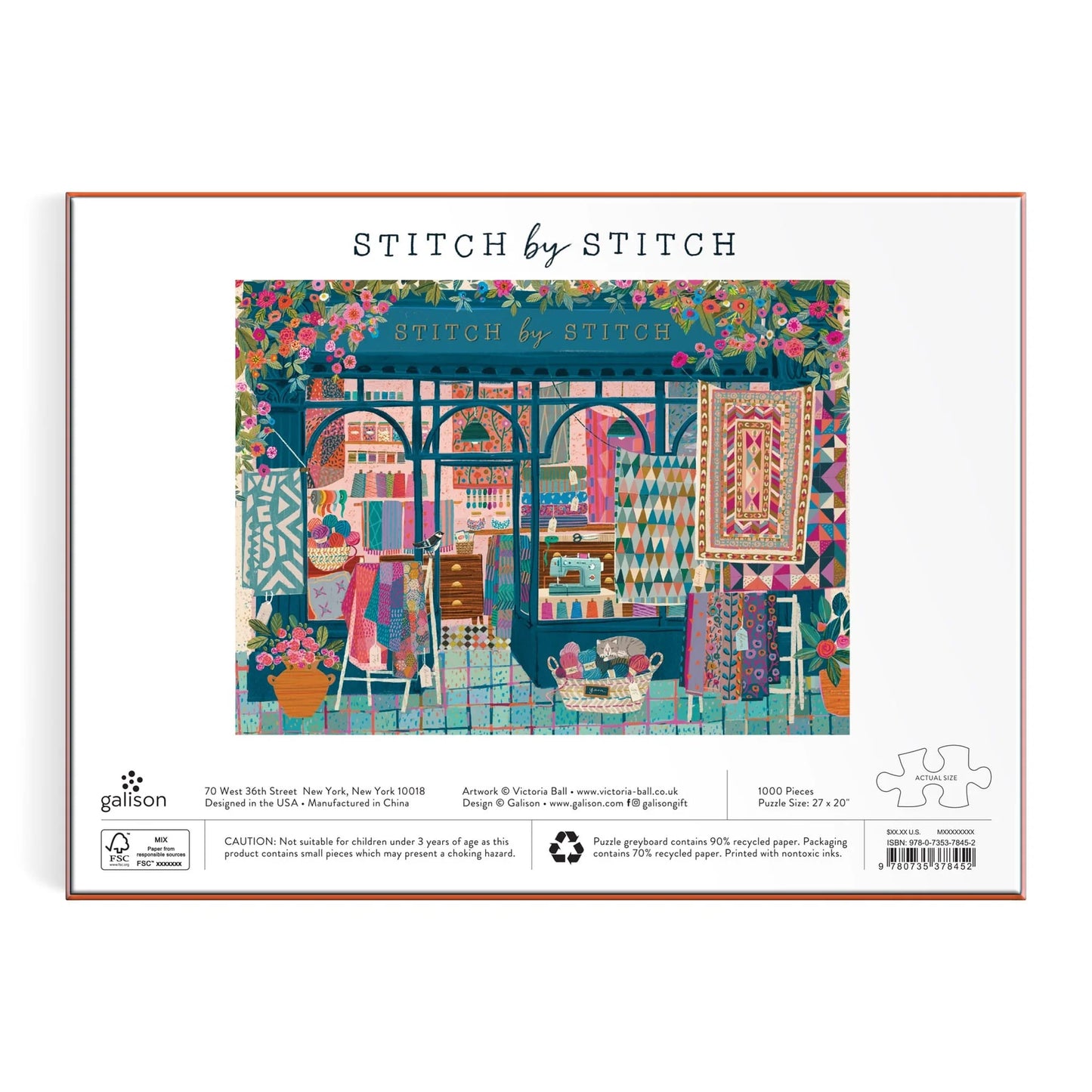 GALISON Stitch by Stitch 1000 Piece Puzzle