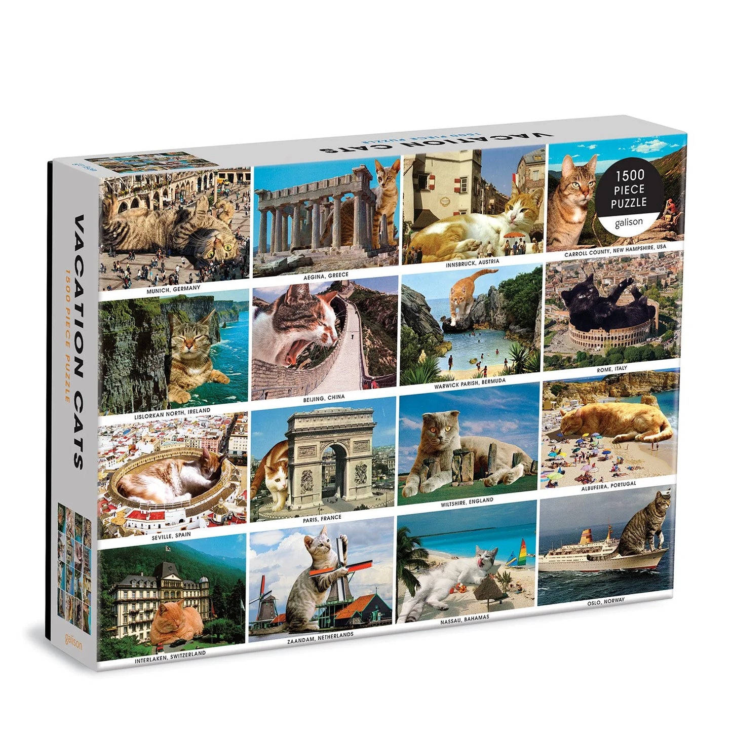GALISON Vacation Cats 1500 Piece Puzzle