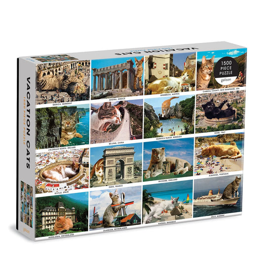 GALISON Vacation Cats 1500 Piece Puzzle