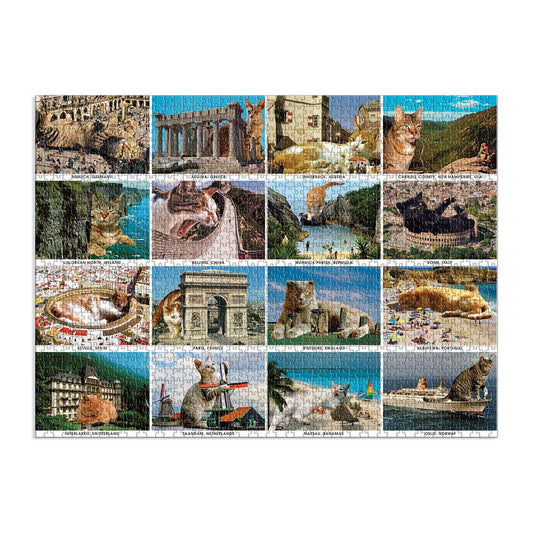 GALISON Vacation Cats 1500 Piece Puzzle