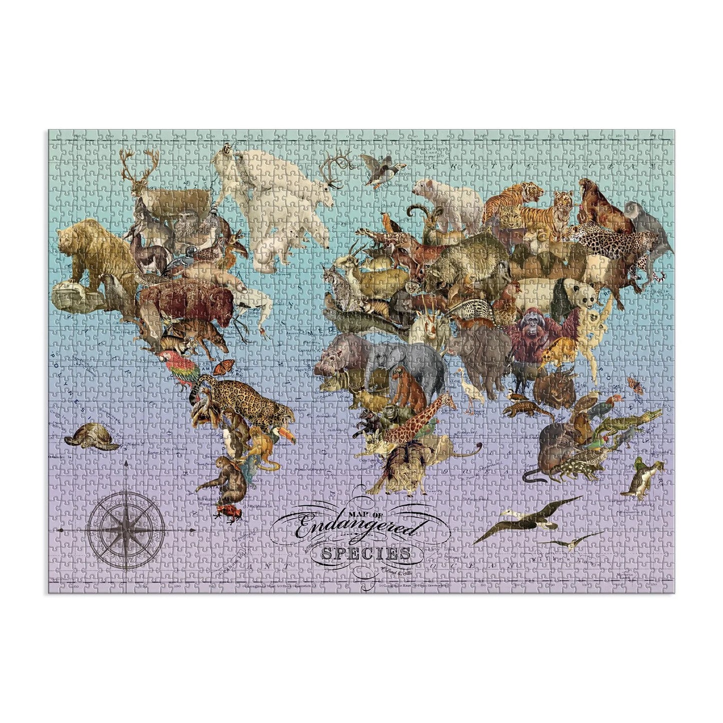 GALISON Wendy Gold Endangered Species 1500 Piece Puzzle