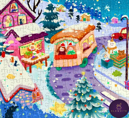 ELEWHITE, Whimsy Town, Panoramic 1000 PCS