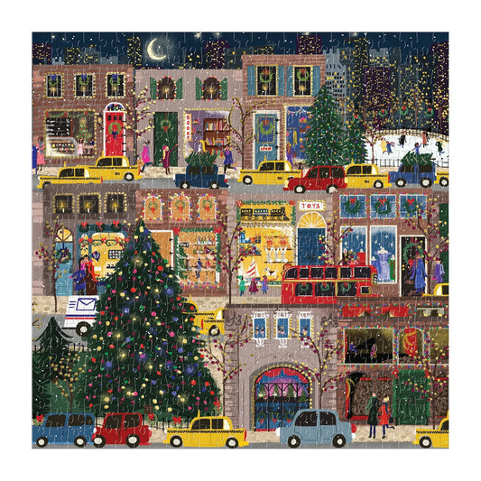 GALISON Winter Lights Foil Puzzle 500 Pc Puzzle